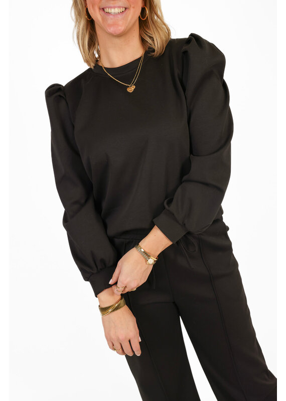 21Jewelz Co-ord set met casual straight leg jogger - zwart