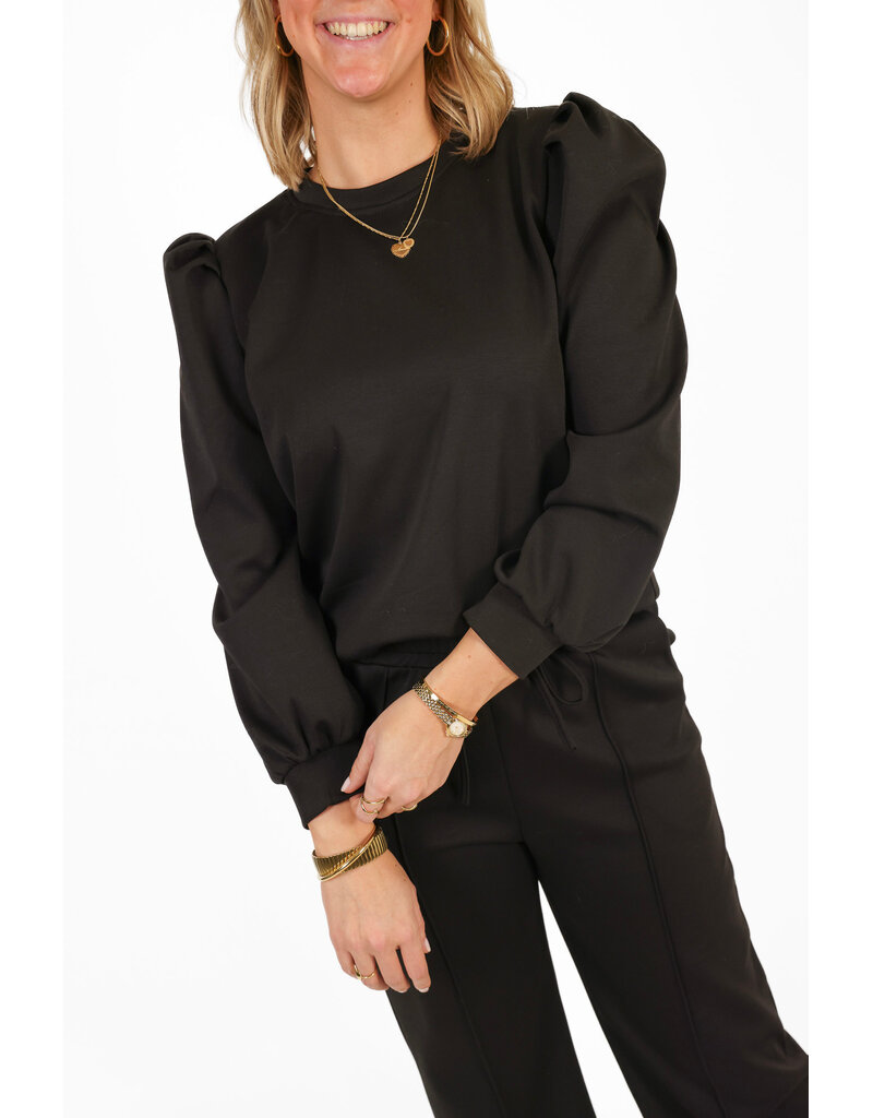 21Jewelz Co-ord set met casual straight leg jogger - zwart