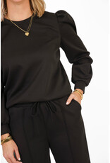 21Jewelz Co-ord set met casual straight leg jogger - zwart