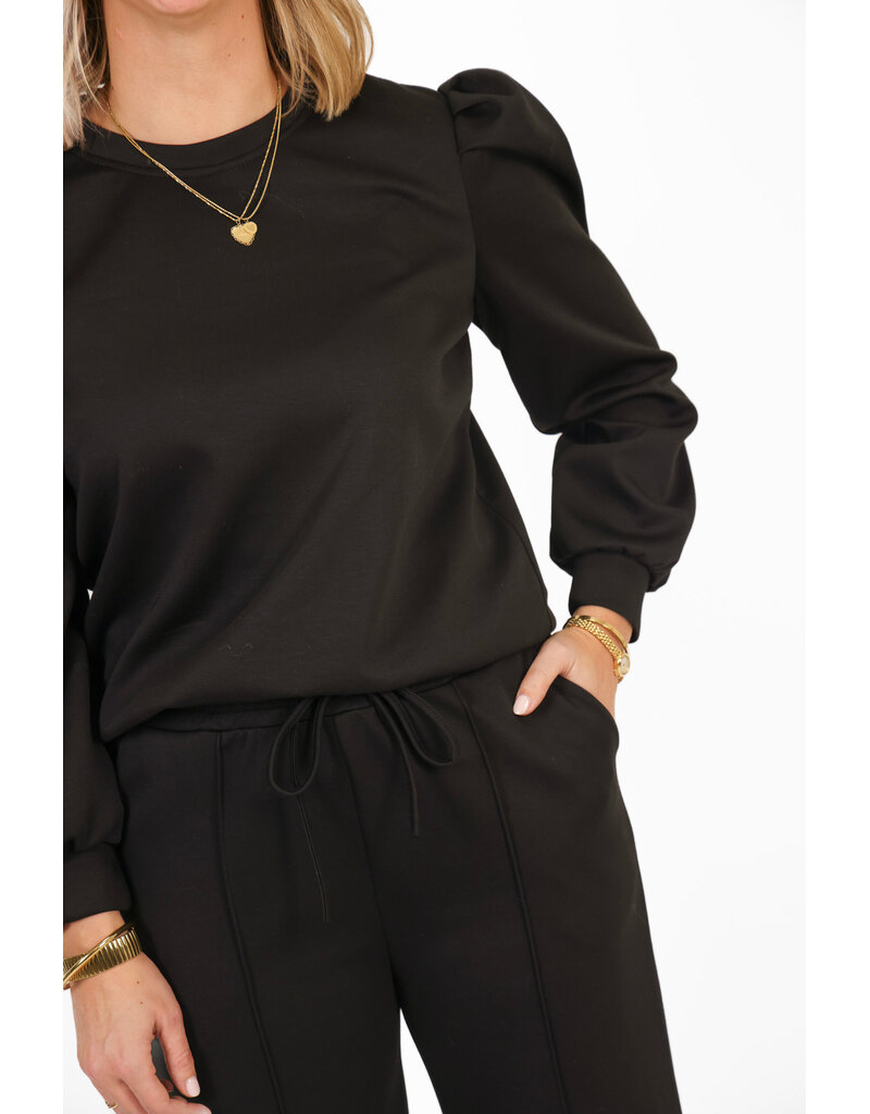 21Jewelz Co-ord set met casual straight leg jogger - zwart