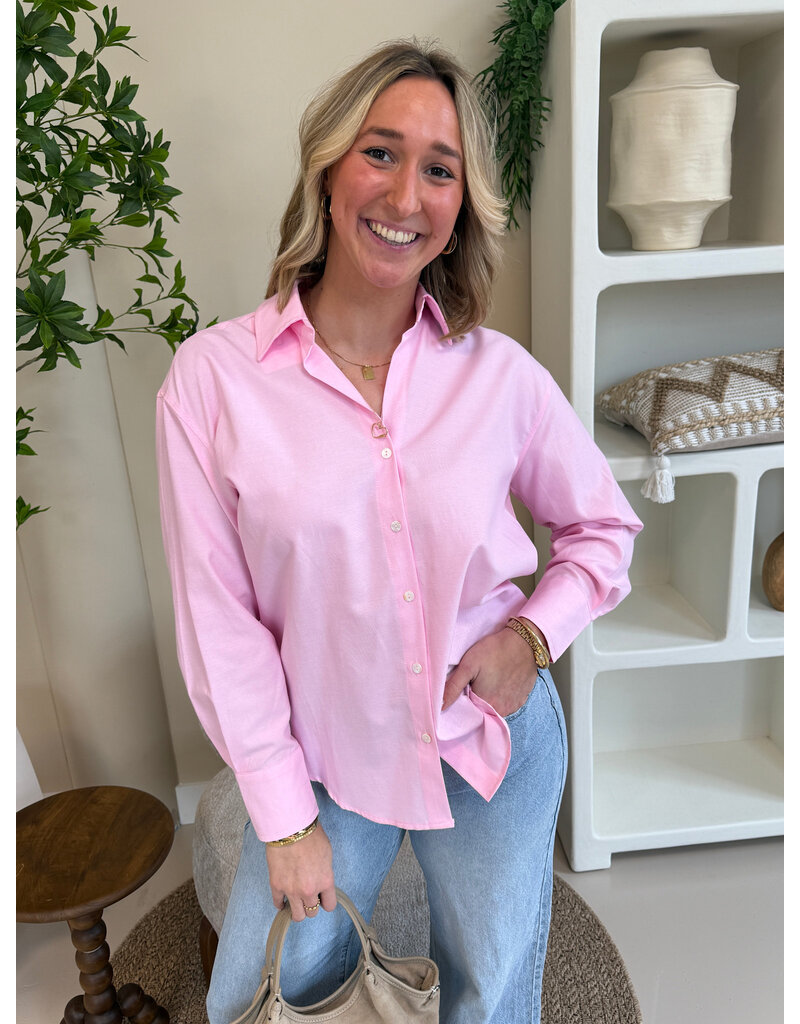 21Jewelz Effen basic blouse - roze