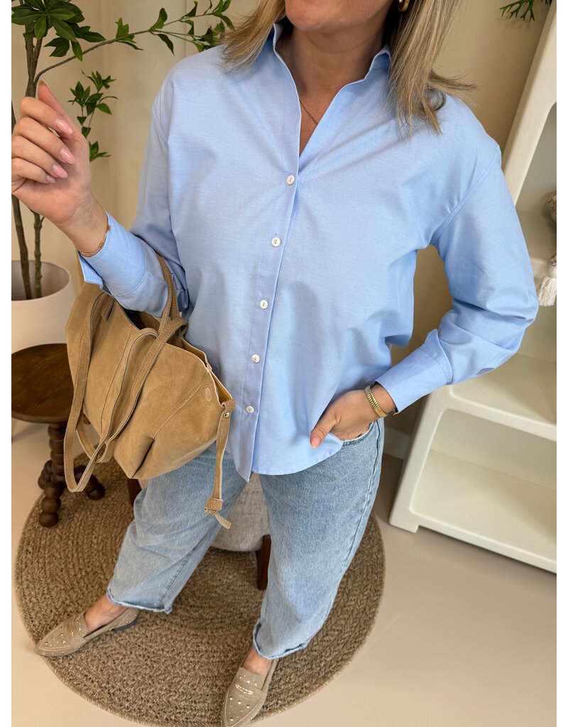 21Jewelz Effen basic blouse - blauw