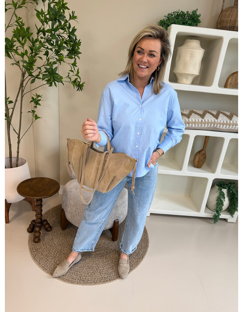 21Jewelz Effen basic blouse - blauw