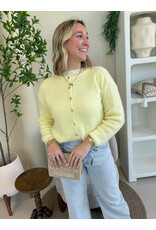 21Jewelz Wollig vestje met knopen - geel