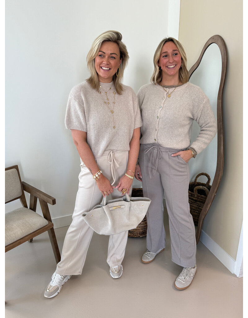 21Jewelz Wollig vestje met knopen - beige