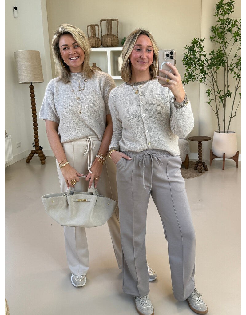 21Jewelz Wollig vestje met knopen - beige