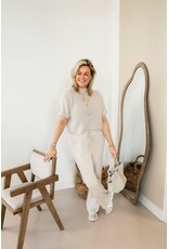 21Jewelz Wollige trui met korte mouw - beige