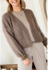 21Jewelz Gebreid vest - taupe