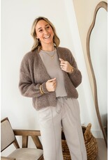 21Jewelz Gebreid vest - taupe