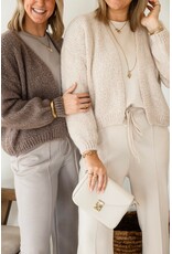 21Jewelz Gebreid vest - taupe