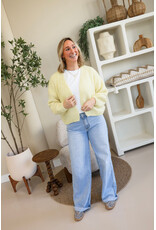 21Jewelz Gebreid vest - geel