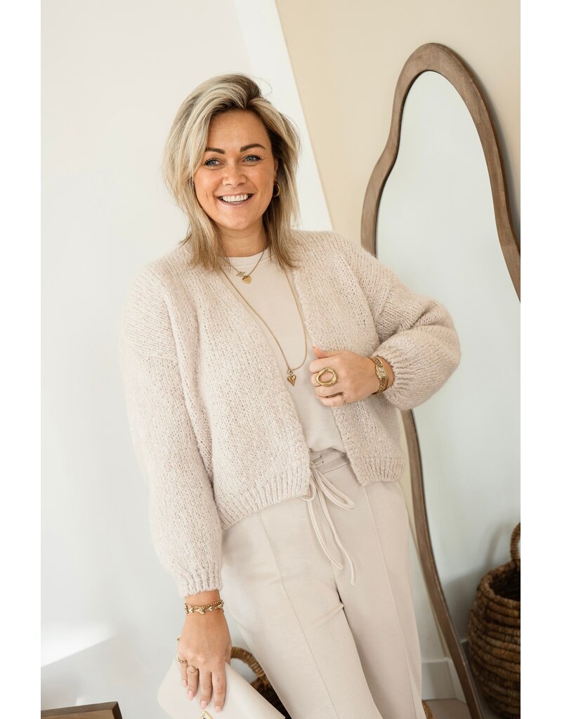 21Jewelz Gebreid vest - beige