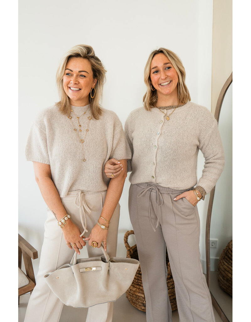 21Jewelz Casual straight leg jogger - taupe