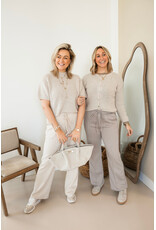 21Jewelz Casual straight leg jogger - beige