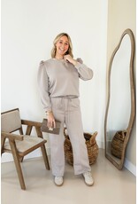 21Jewelz Co-ord set met casual straight leg jogger - taupe