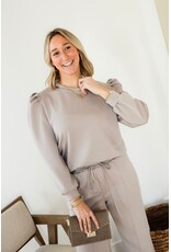 21Jewelz Co-ord set met casual straight leg jogger - taupe