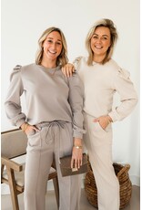 21Jewelz Co-ord set met casual straight leg jogger - beige