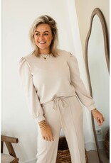 21Jewelz Co-ord set met casual straight leg jogger - beige