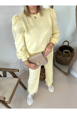 21Jewelz Basic sweater met pofmouw - geel