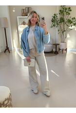 21Jewelz Basic stretch wide leg jeans - beige