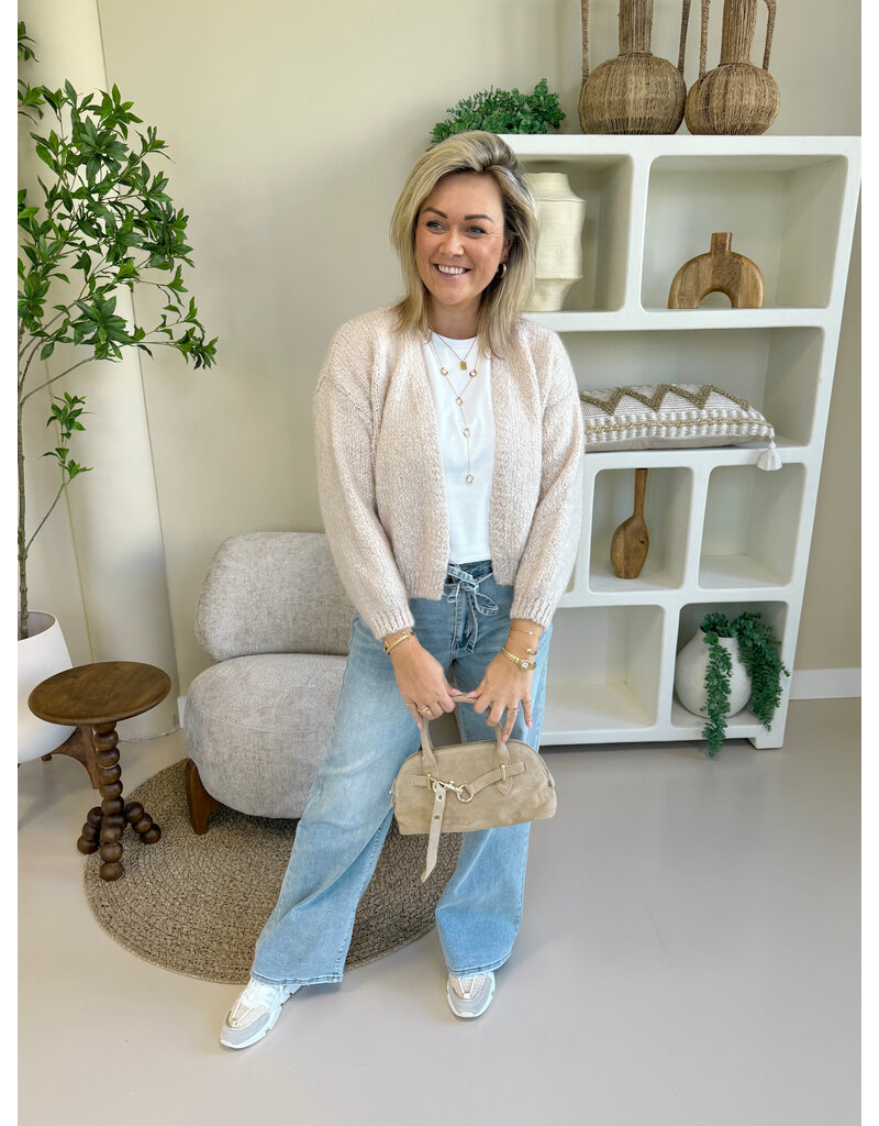 21Jewelz Wide leg jeans met strik detail - lichtblauw