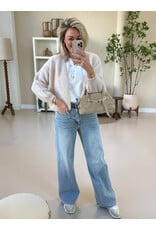 21Jewelz Wide leg jeans met strik detail - lichtblauw