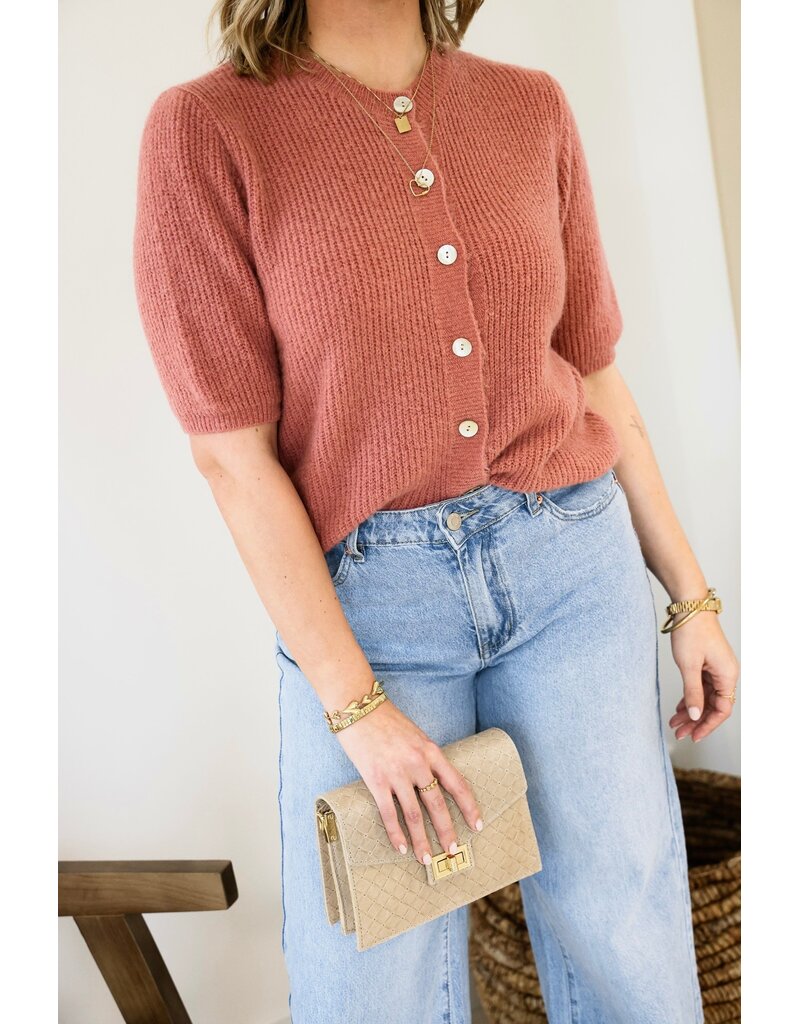 21Jewelz Vest met korte mouwen - oudroze