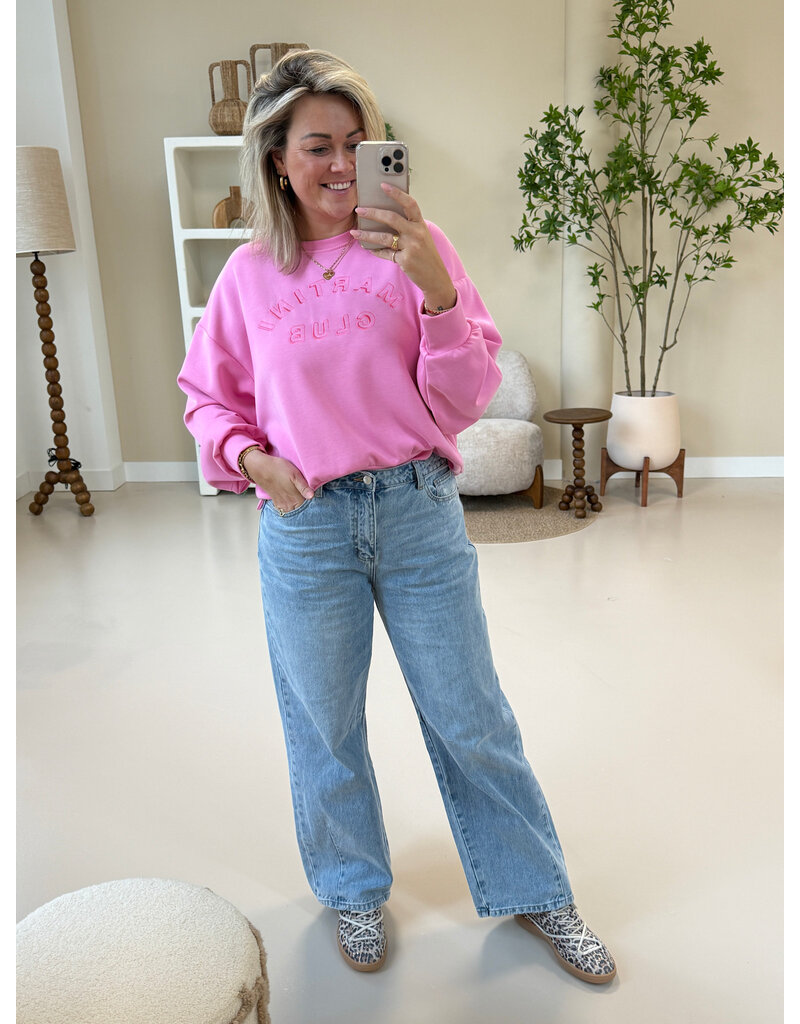 21Jewelz Martini club sweater - roze