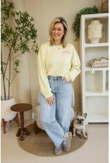 21Jewelz Iconic sweater - geel/roze