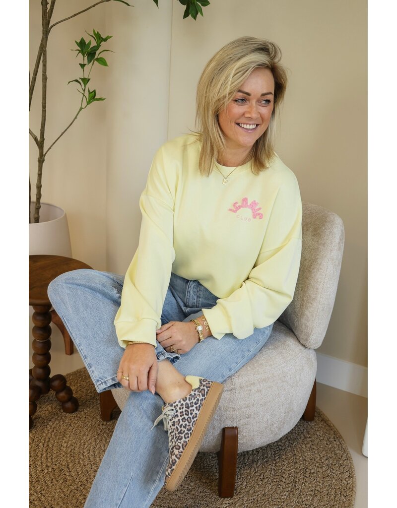 21Jewelz Iconic sweater - geel/roze