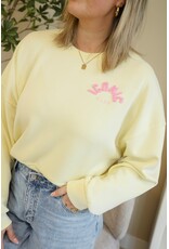 21Jewelz Iconic sweater - geel/roze
