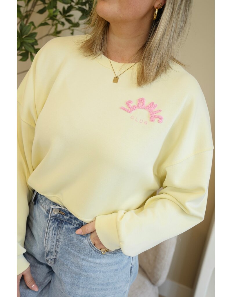 21Jewelz Iconic sweater - geel/roze
