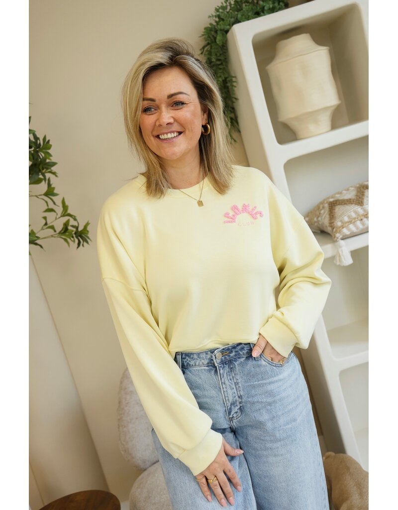 21Jewelz Iconic sweater - geel/roze