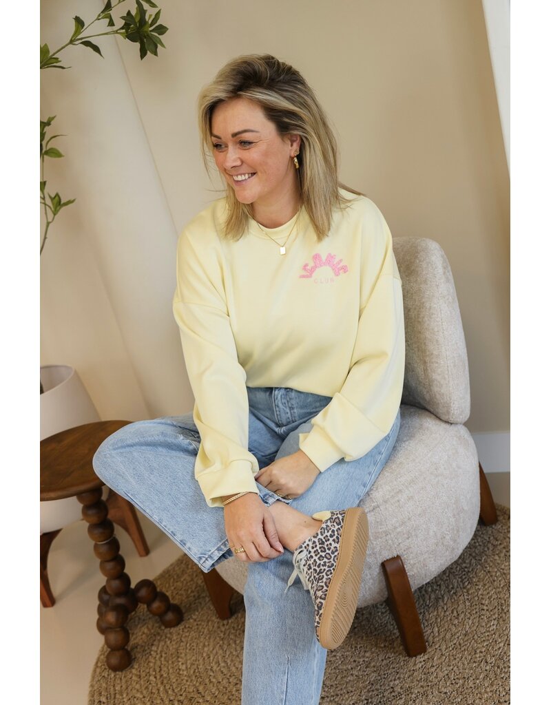 21Jewelz Iconic sweater - geel/roze