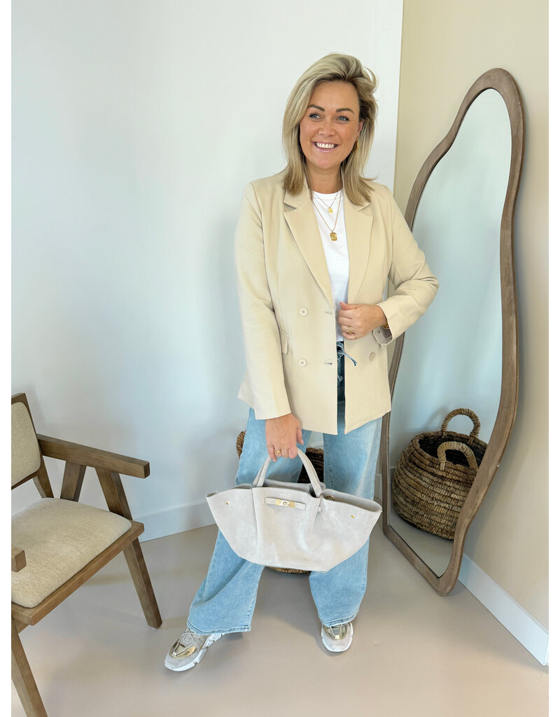 21Jewelz Double breasted blazer - beige