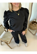 21Jewelz Co-ord set met casual straight leg jogger - zwart