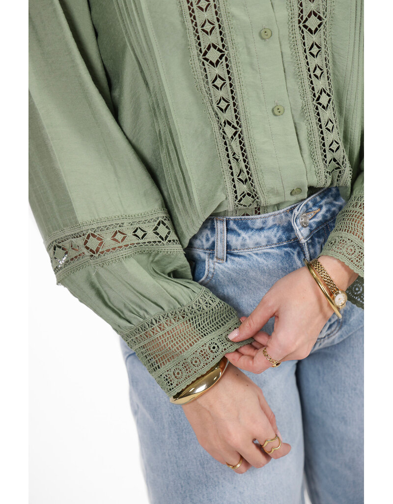 21Jewelz Kanten blouse - mintgroen