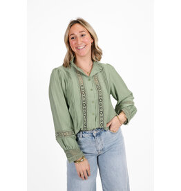 21Jewelz Kanten blouse - mintgroen