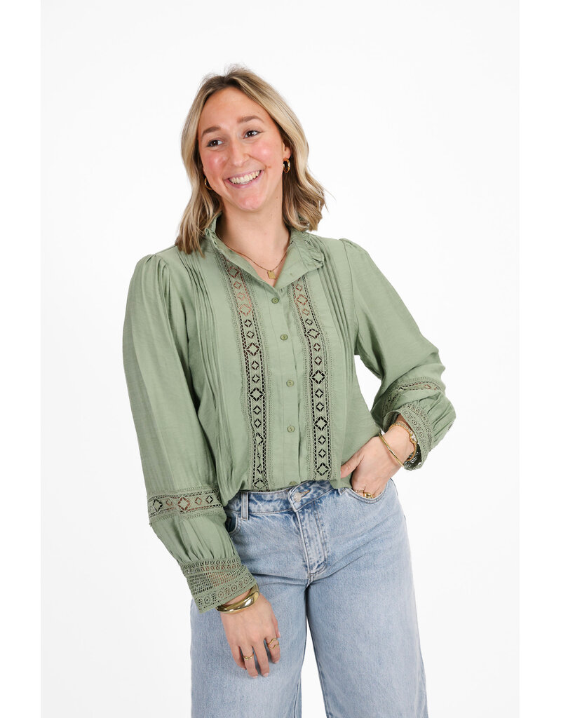 21Jewelz Kanten blouse - mintgroen