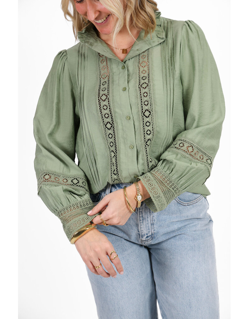21Jewelz Kanten blouse - mintgroen