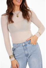 21Jewelz Cashmere top met ronde hals - off white