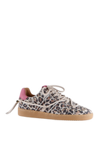DWRS DWRS  | Poona leopard studs - sand/pink