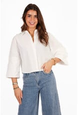 21Jewelz Effen blousje met uitlopende mouwen - wit