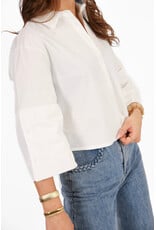 21Jewelz Effen blousje met uitlopende mouwen - wit