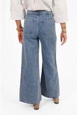 21Jewelz Wide leg jeans met vlecht details - blauw