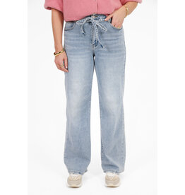 21Jewelz Wide leg jeans met strik detail - lichtblauw