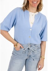 21Jewelz Wollig vestje met schoudervulling - blauw