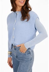 21Jewelz Wollig gilet met knoopjes - blauw