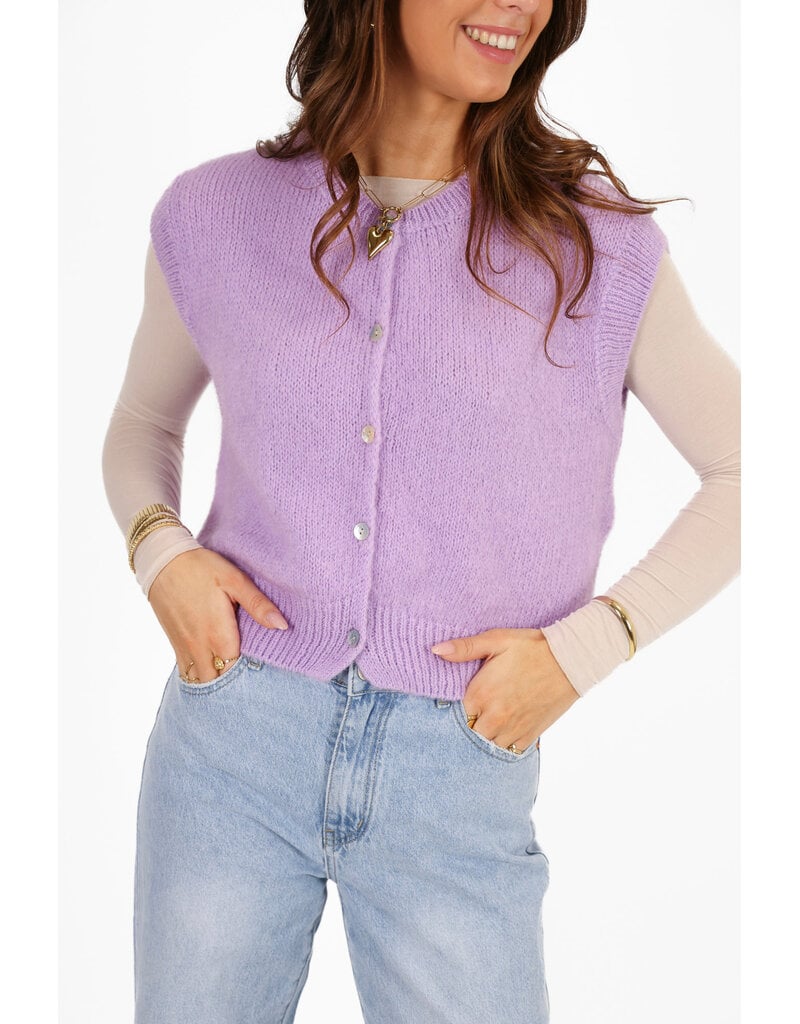 21Jewelz Lila giletje met knoopjes