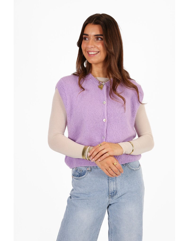 21Jewelz Lila giletje met knoopjes